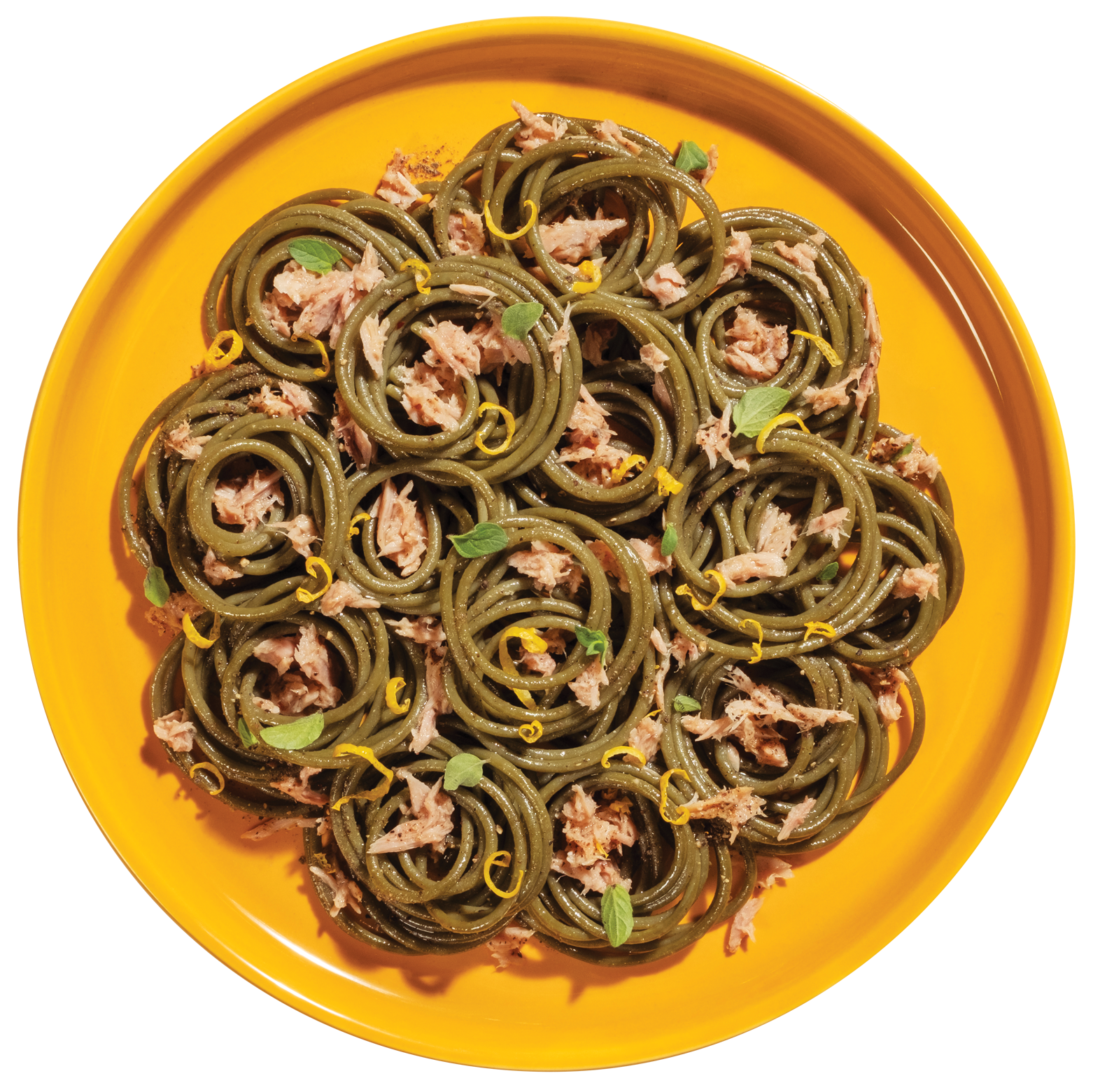 Brown Rice & Spirulina Spaghetti With Tuna & Fresh Herbs