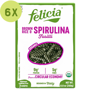 Brown Rice & Spirulina Fusilli
